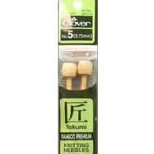 New Clover Bamboo Single Point Knitting Needles 9 in. Size 5 (3.75 mm)